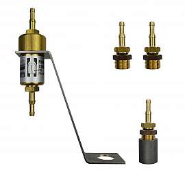 Inst. kit VL 34-570, G3/8'm - H4+H6, PVC-hose 8/4x2mm or 10/6x2mm
