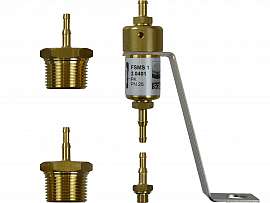 Inst. kit VL 34-570, G1/8'm - H4+H6, PVC-hose 8/4x2mm or 10/6x2mm