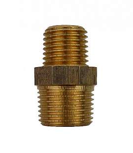 Double Nipple R3/8' - R1/4', red bronze R3/8'male-R1/4'male, for 310017