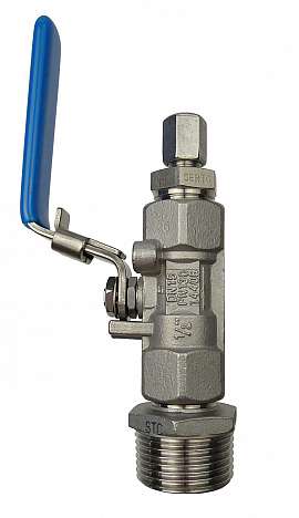 Inst. kit DL.., DLG.., R1'm - ss-CF8/6, shut-off valve, for ss-pipe 8/6x1mm