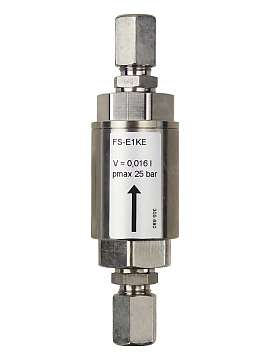 Fl&uuml;ssigkeitssperre FS-E1KE, VA-KV8/6, VA-V, SW24, PEEK, EPDM,