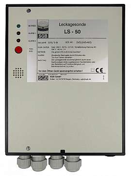 Leakage sensor LS 50, indicating unit C 2 Sensors, 230VAC