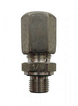 Straight Union 8-G1/8' male Stainless Steel 1.4571