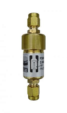 Liquid stop valve FSMS 3 / E10, CF8/6, PN25, brass, PK