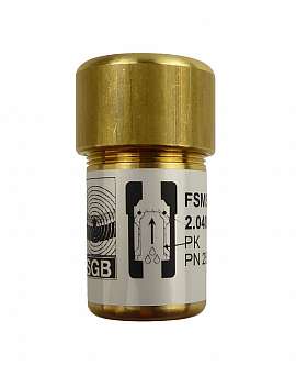 Liquid stop valve FSMS 1, R1/8'f, PN25, brass, PK, NBR sealing