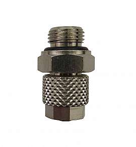 Straight Quick Union QU 6/4 - G 1/8'a Brass, for PA Hose 6/4x1
